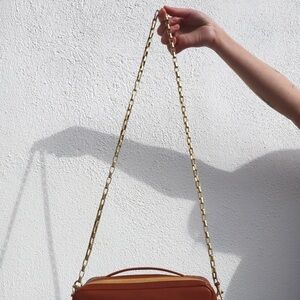 Clare V Box Chain Crossbody Strap